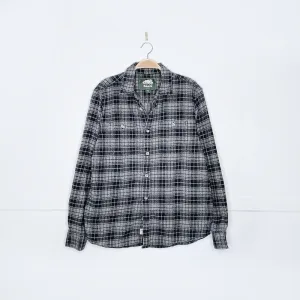 roots grey check flannel shirt