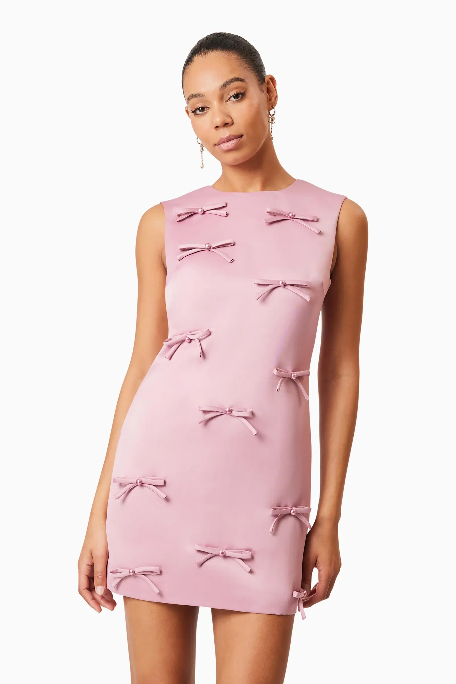 Rose Bow Shift Dress