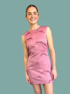 Rose Bow Shift Dress