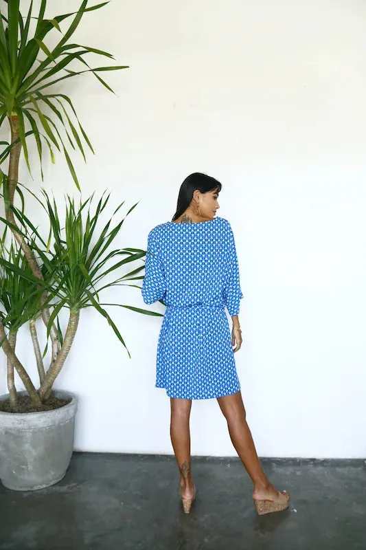 Rose L/S Dress - Blue Arrow