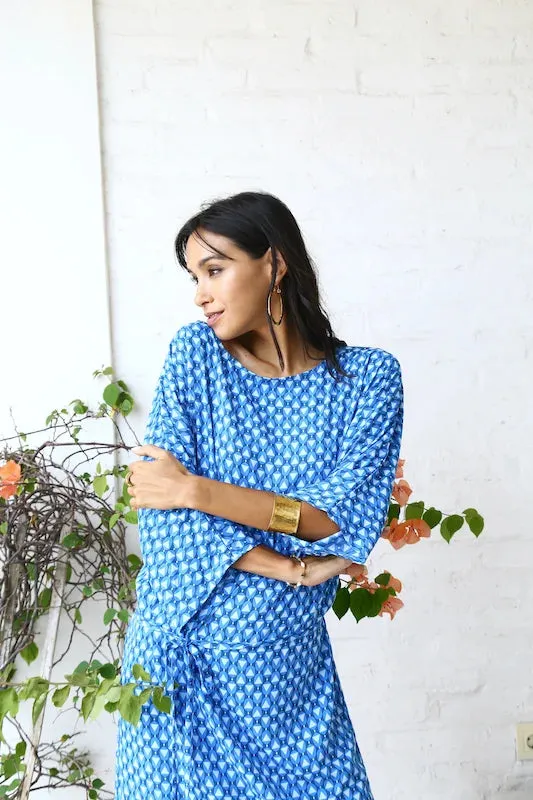 Rose L/S Dress - Blue Arrow