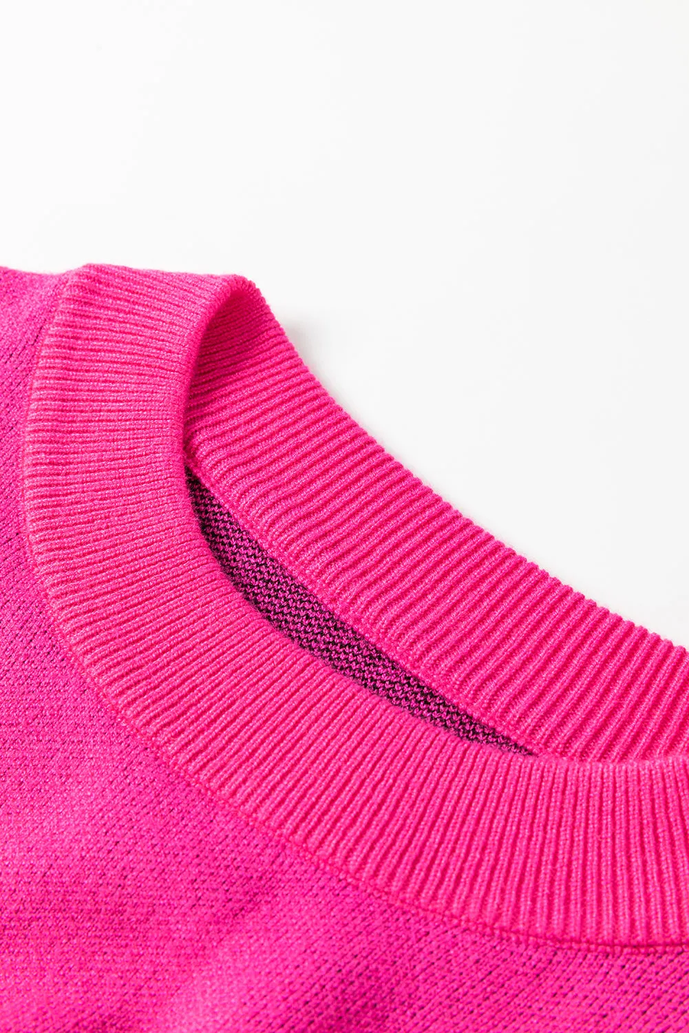 Rose Red YEEHAW Cowboy Hat Drop Shoulder Oversized Sweater
