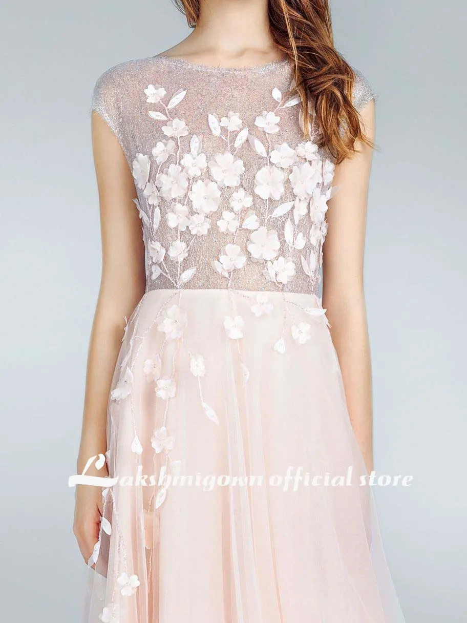 Roycebridal Sexy A Line Wedding Dresses White Lace Appliqued