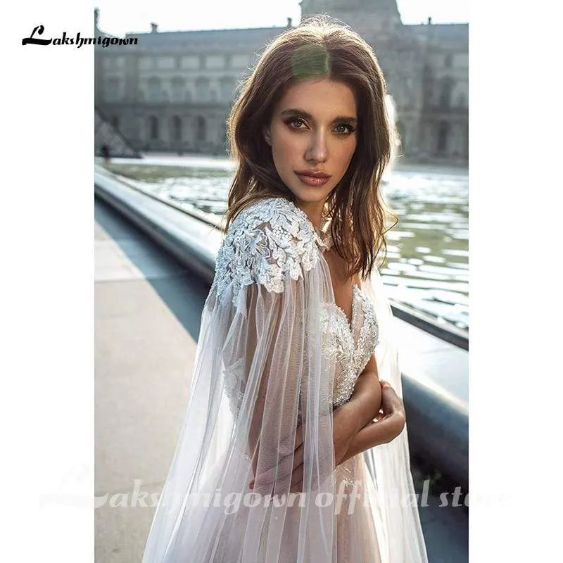 Roycebridal Sleeveless Bohe Beach A-Line Wedding Dresses