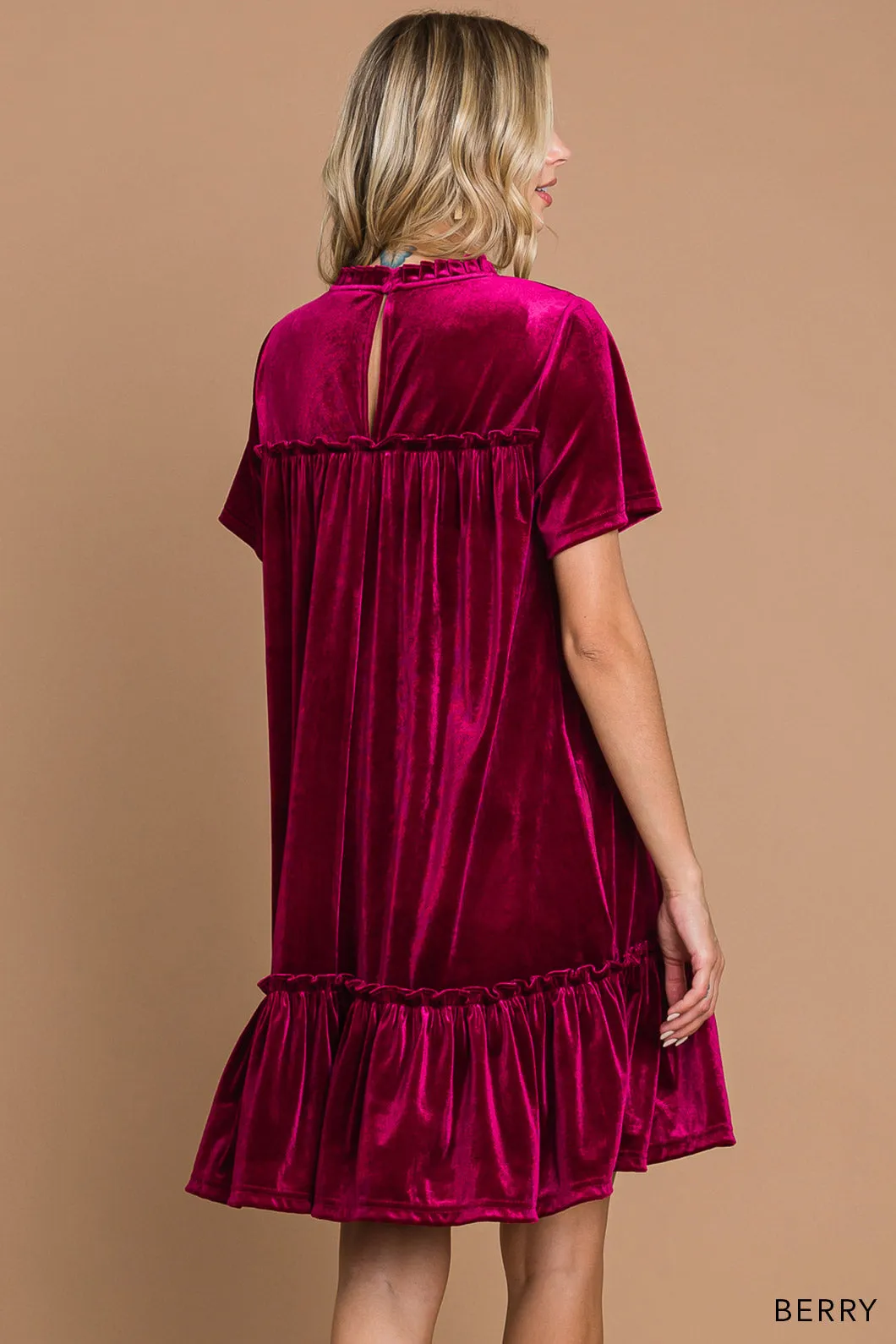 Ruby Velvet Shift Dress