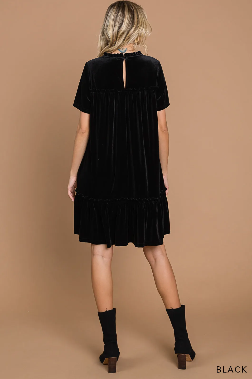 Ruby Velvet Shift Dress