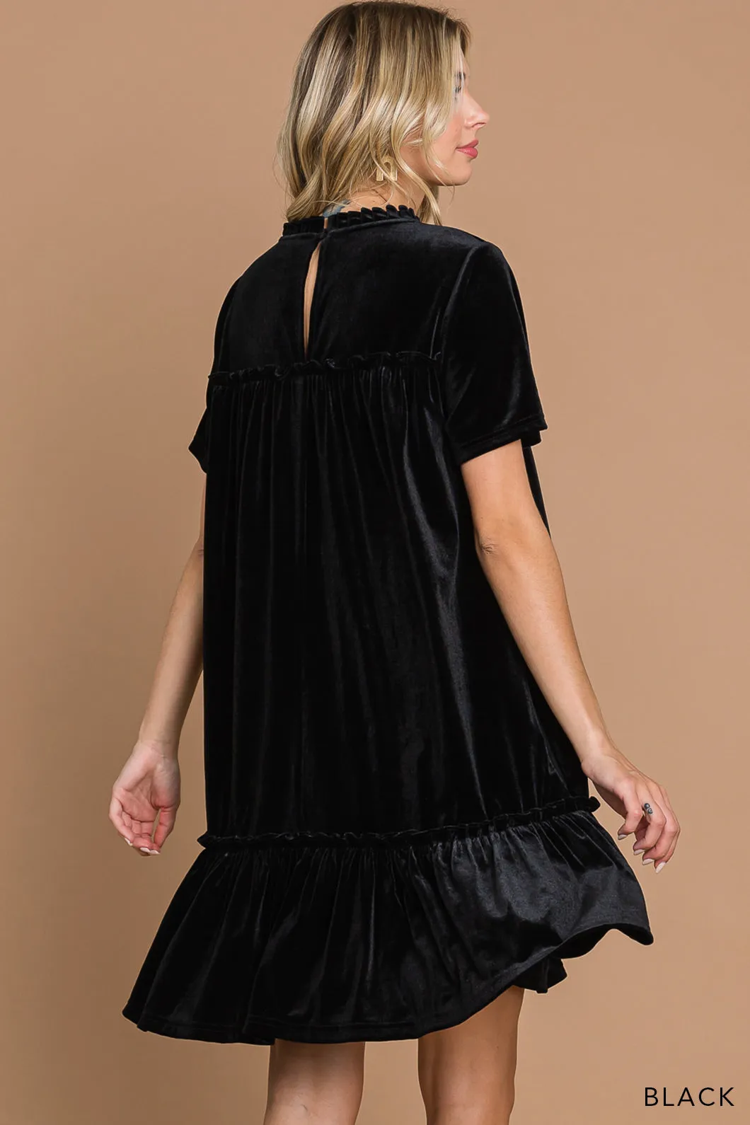 Ruby Velvet Shift Dress