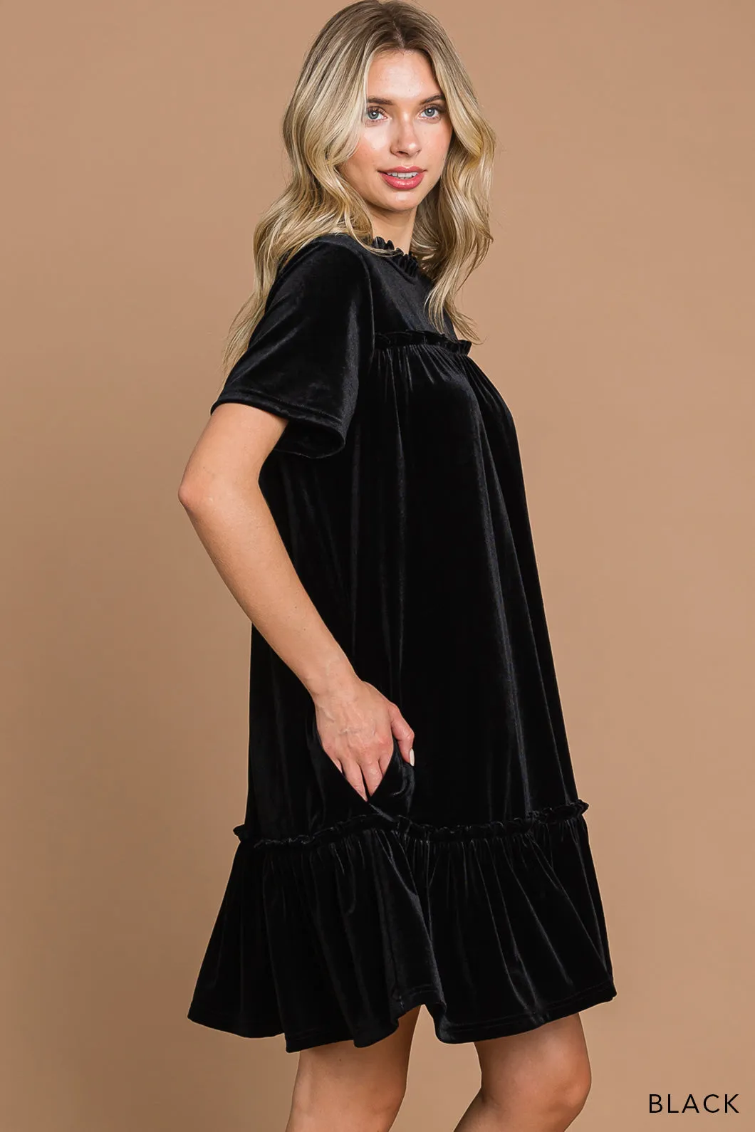 Ruby Velvet Shift Dress
