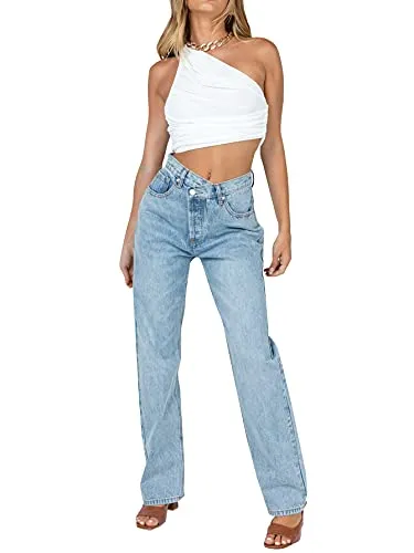 Ruched One Shoulder Crop Top