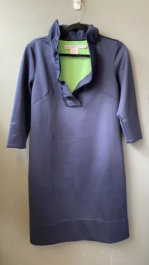 Ruffle Neck Shift Dress