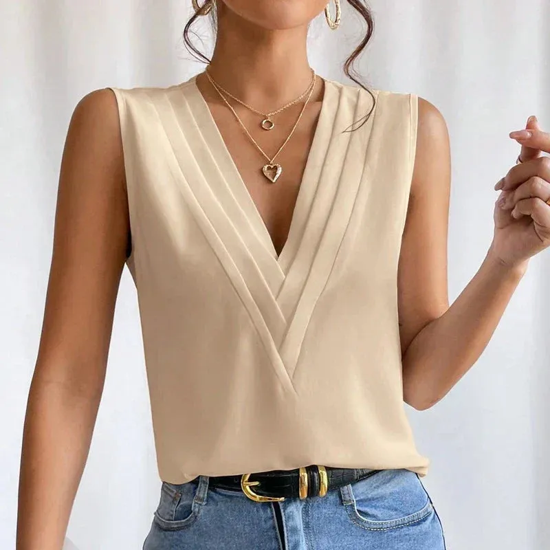 Rumi – Stijlvolle mouwloze blouse