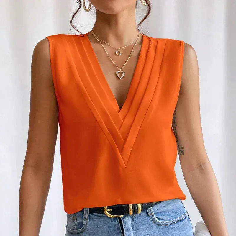 Rumi – Stijlvolle mouwloze blouse