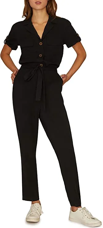 Sanctuary | Renewal Utility Jumpsuit | Black | XS