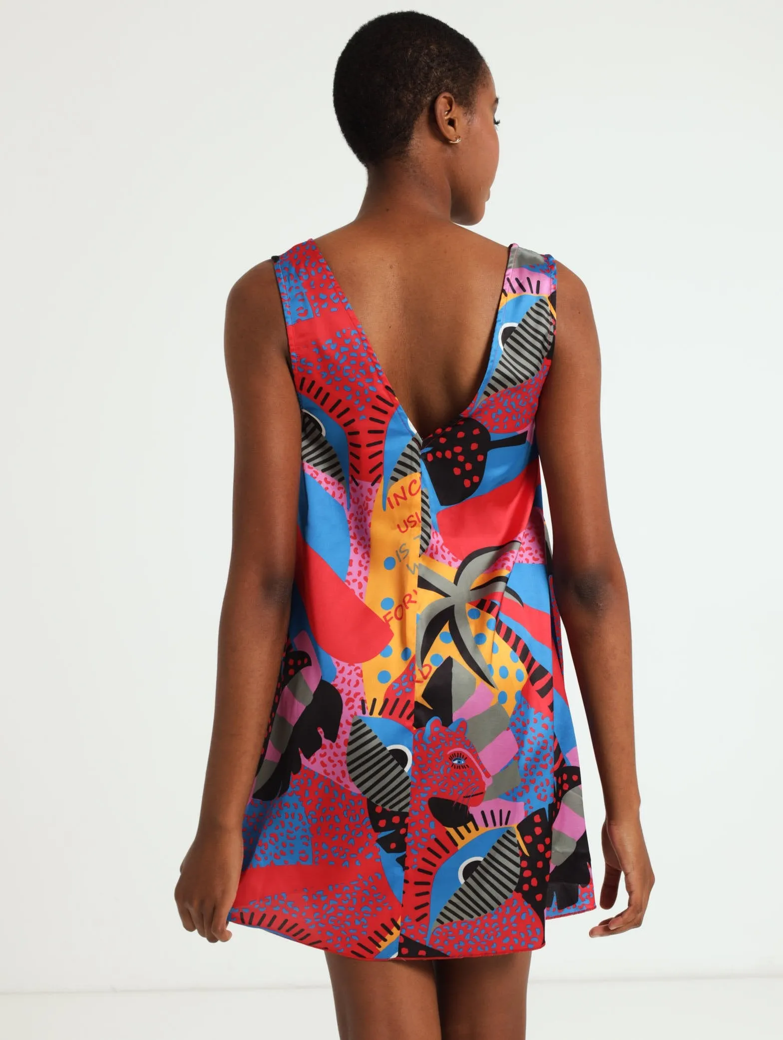 Satin A Line Dress