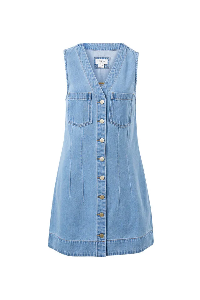 Seamed Mini- Shift dress