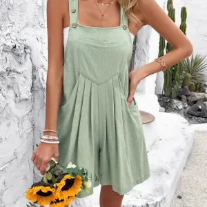 Short Jumpsuit with Adjustable Straps