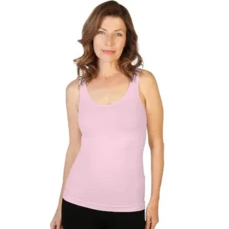 SKNY T Basic Scoop Neck Tank - Baby Pink