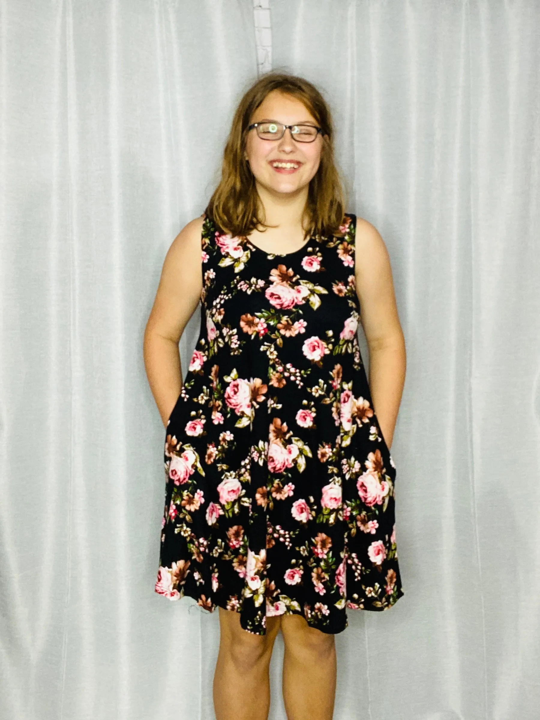 Sleeveless A-Line Dress