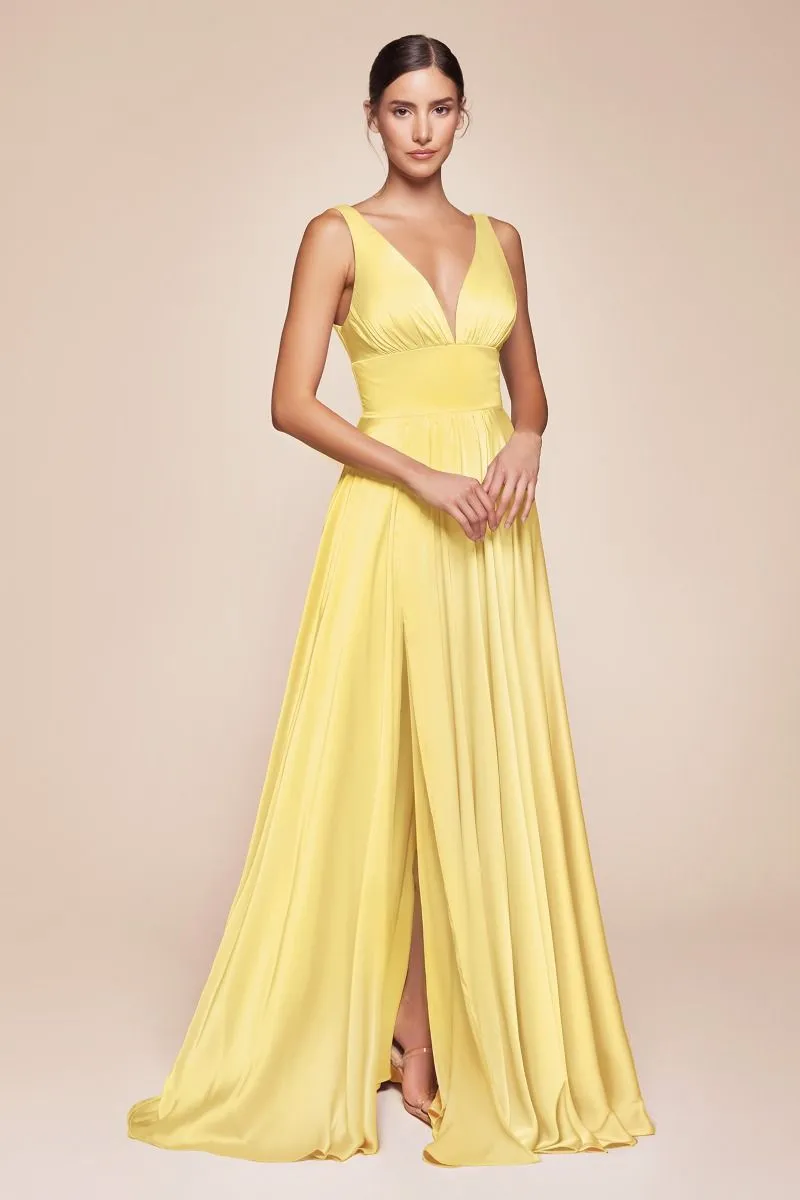 SOFT SATIN A-LINE DRESS