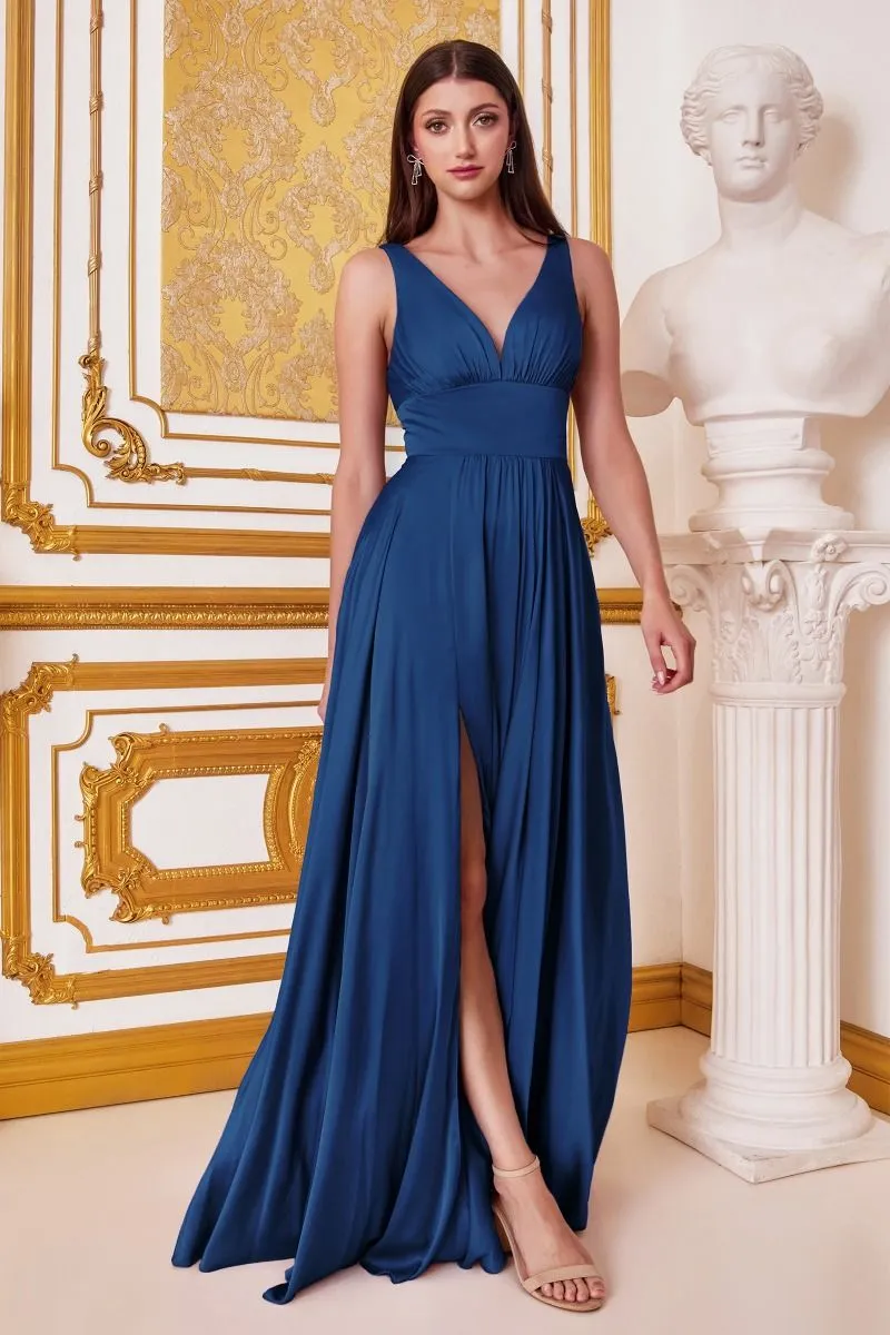 SOFT SATIN A-LINE DRESS