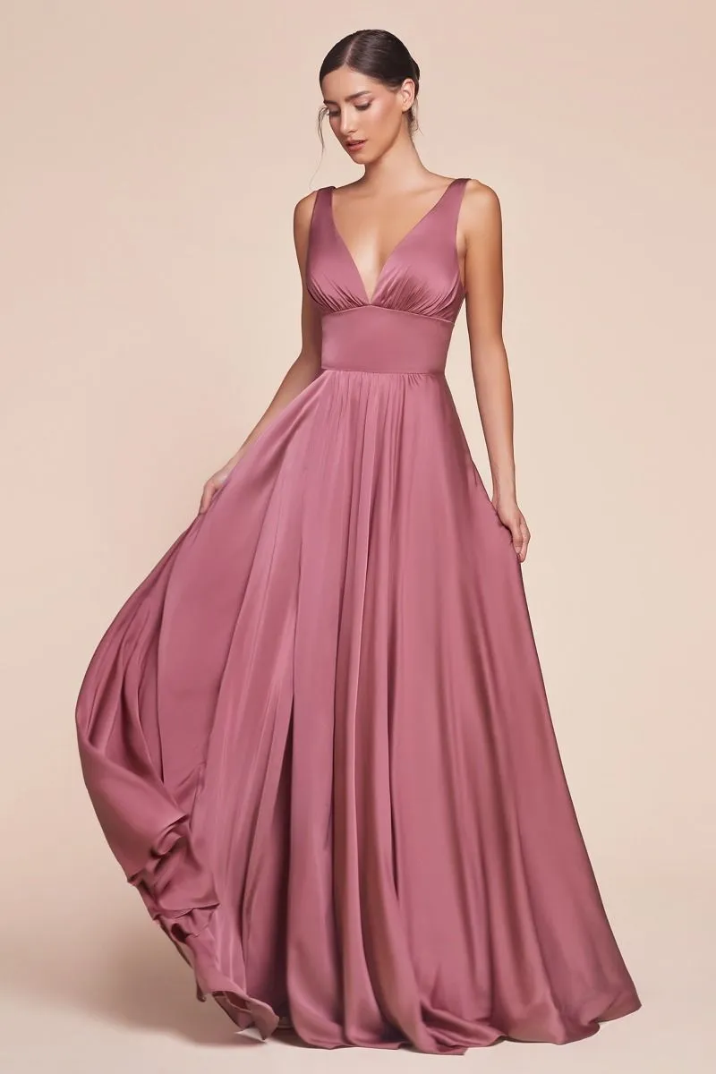 SOFT SATIN A-LINE DRESS
