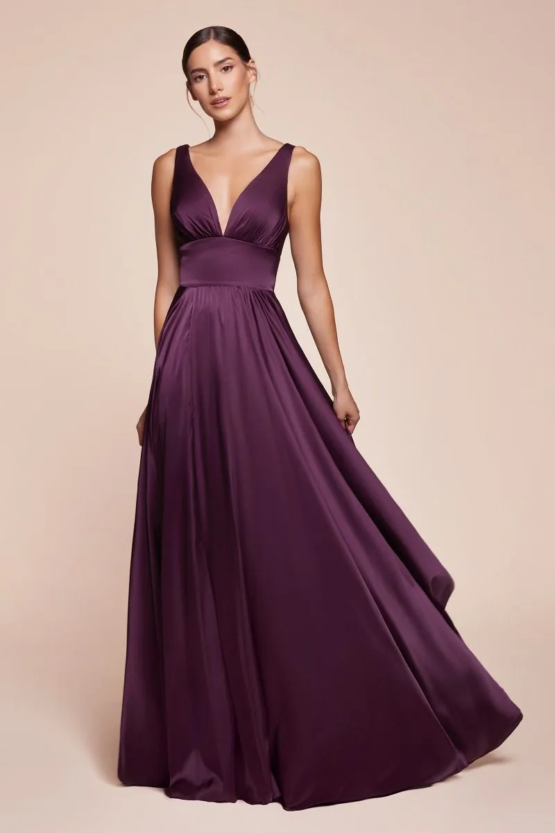 SOFT SATIN A-LINE DRESS
