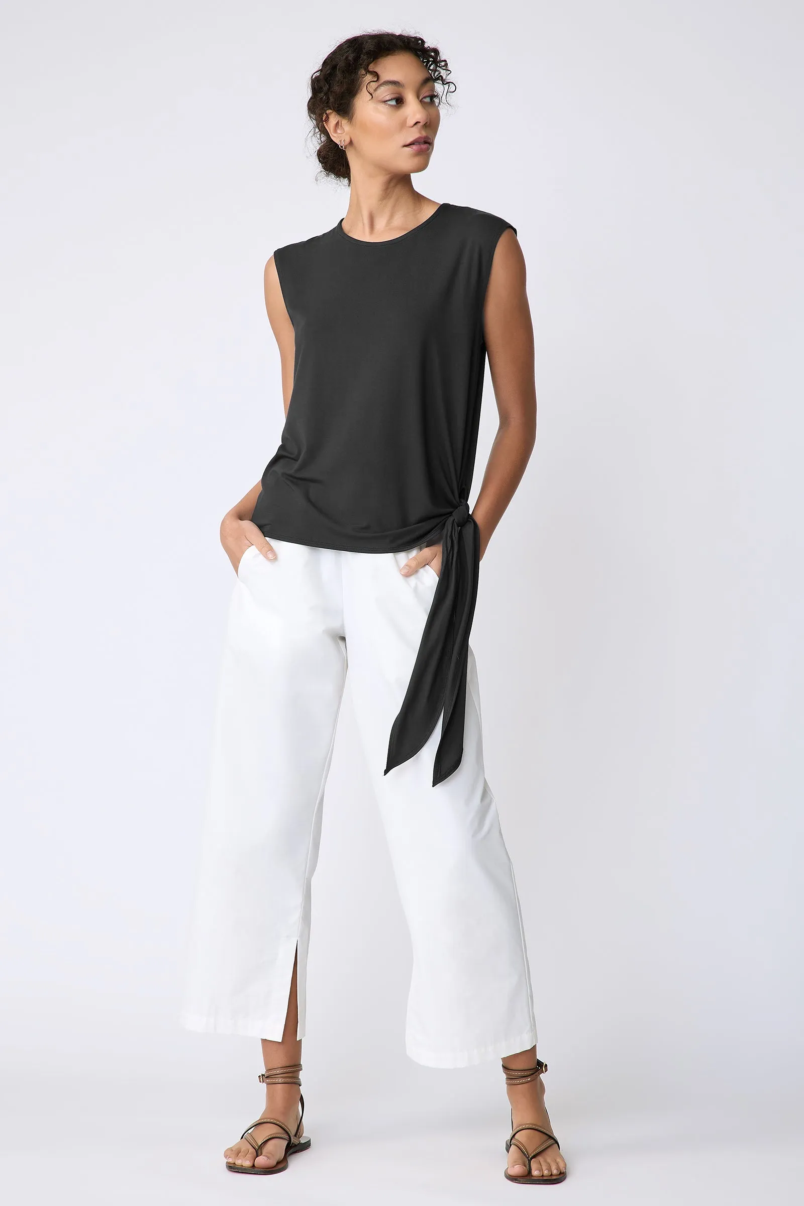 Sonia Tie Tank - Black