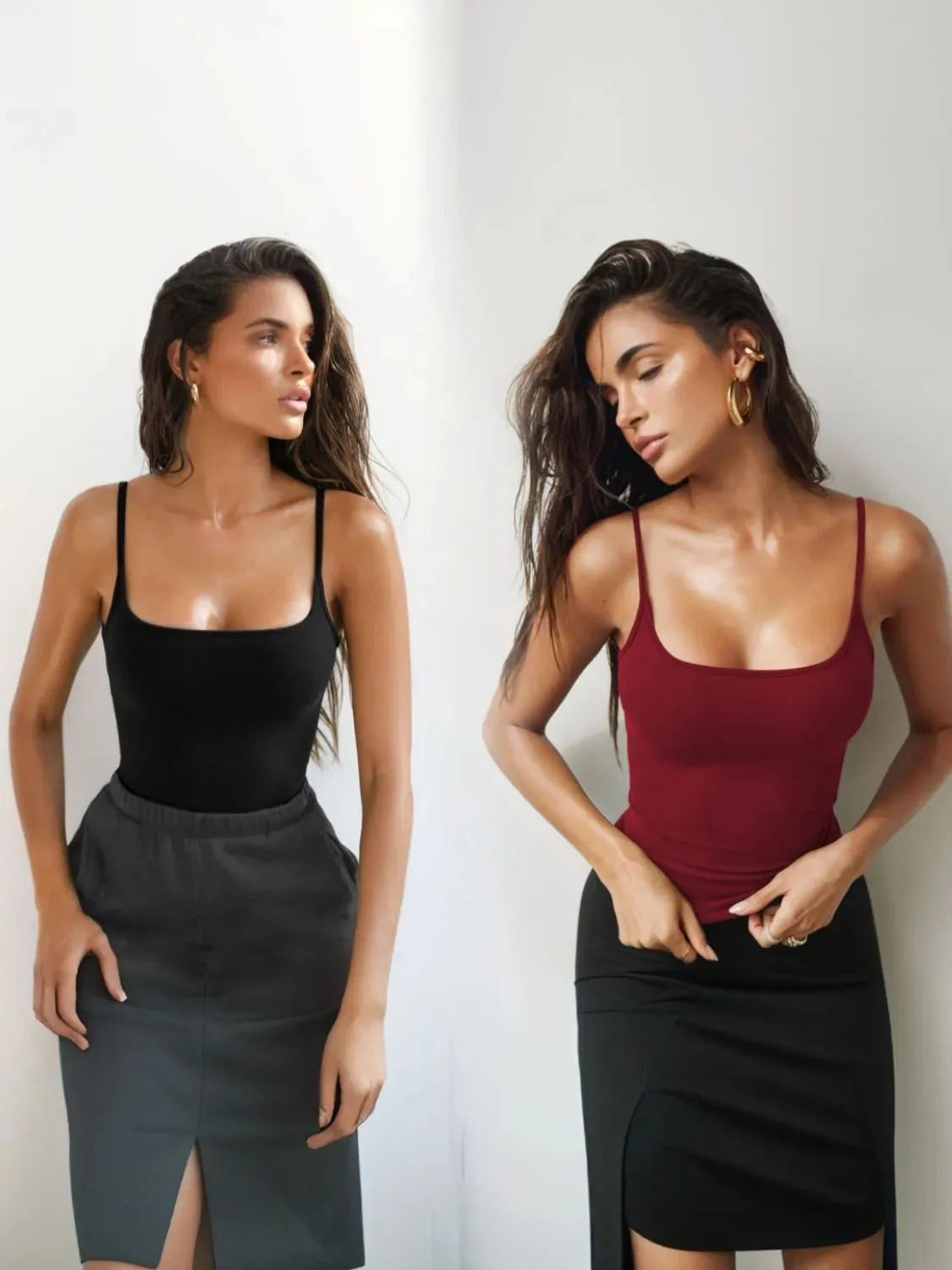 Square Neck 2 Piece Cami