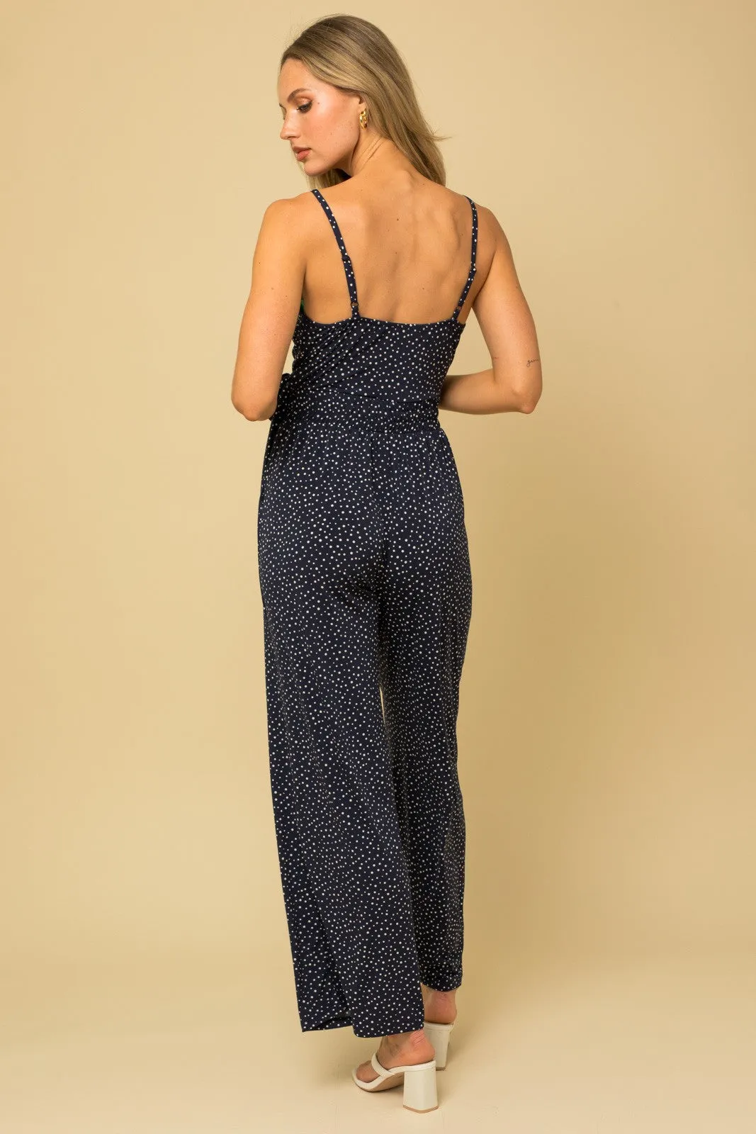 Star Gazing Navy Jumpsuit - Final Sale