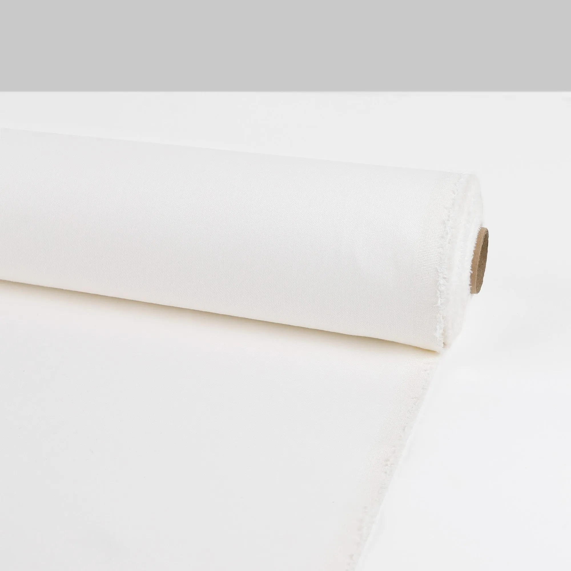 Stretch Cotton Blend Drill - Ivory