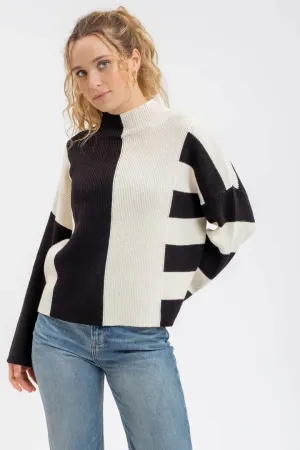 Stripe Colorblock Sweater