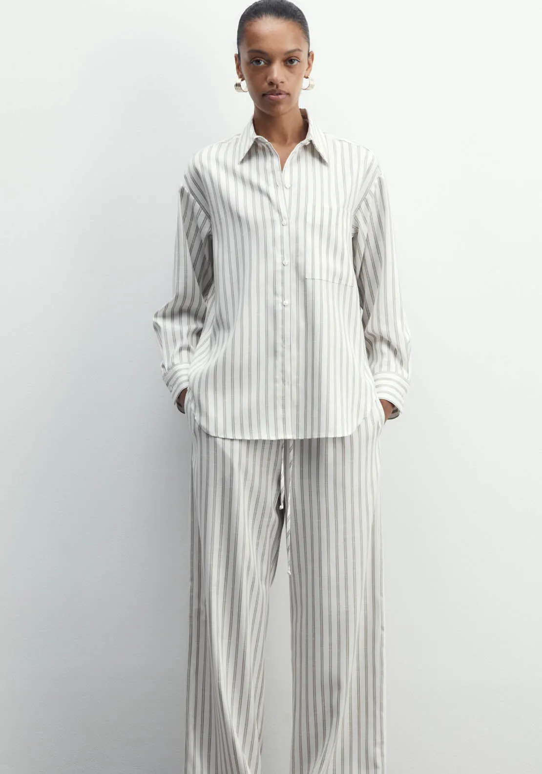 Striped Shirt - Camel