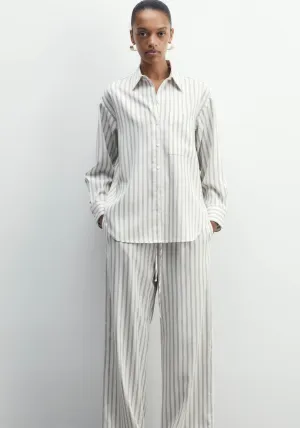 Striped Shirt - Camel