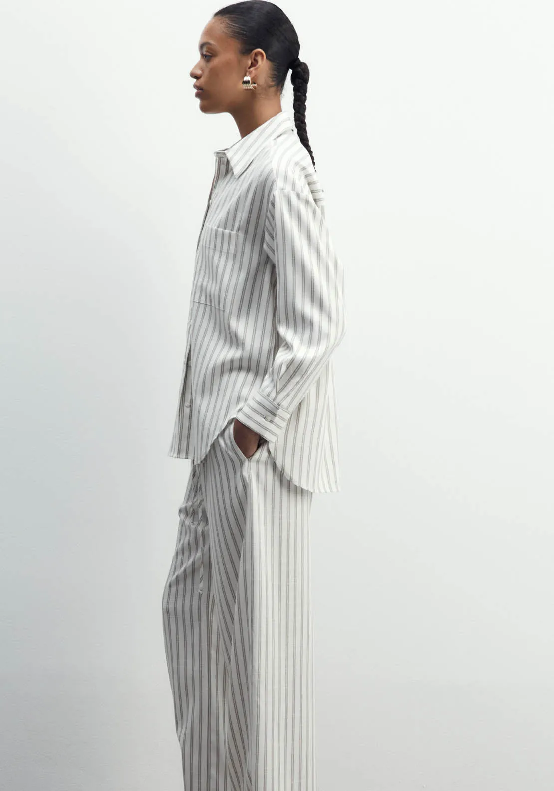 Striped Shirt - Camel