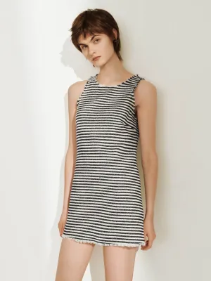 Striped Sleeveless A-Line Dresses