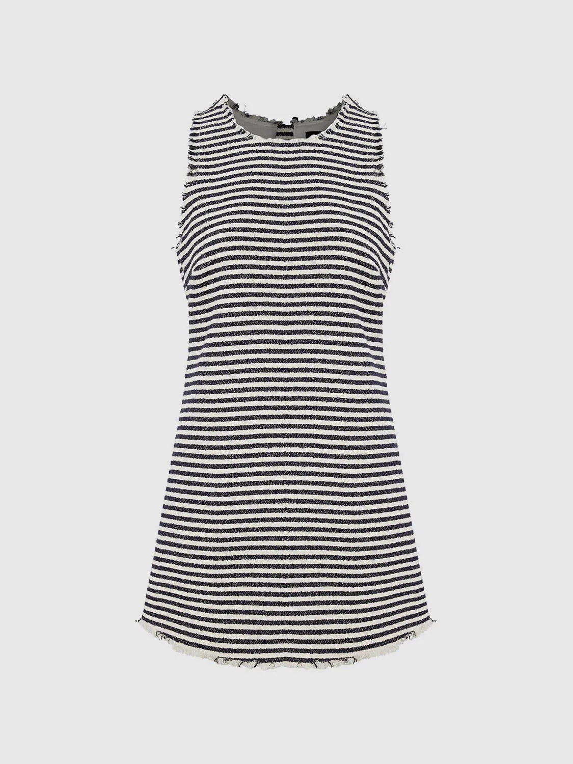 Striped Sleeveless A-Line Dresses