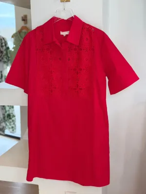 Su3322 Cross Red Shift Dress