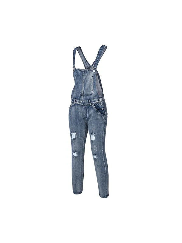 Suspender Denim Jumpsuit