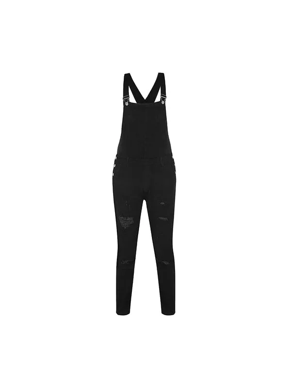 Suspender Denim Jumpsuit