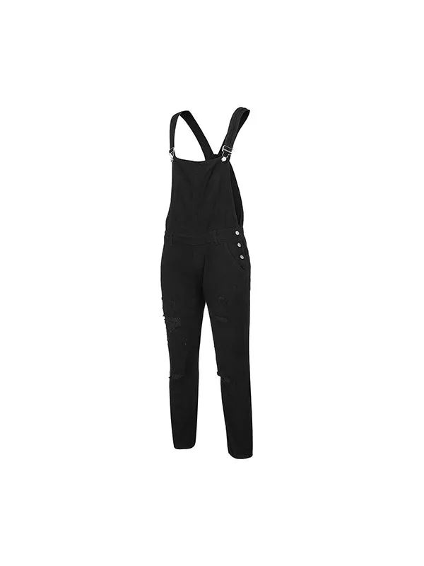 Suspender Denim Jumpsuit