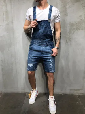Suspender Denim Rompers