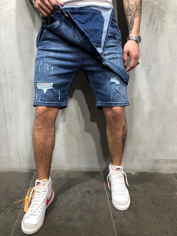 Suspender Denim Rompers