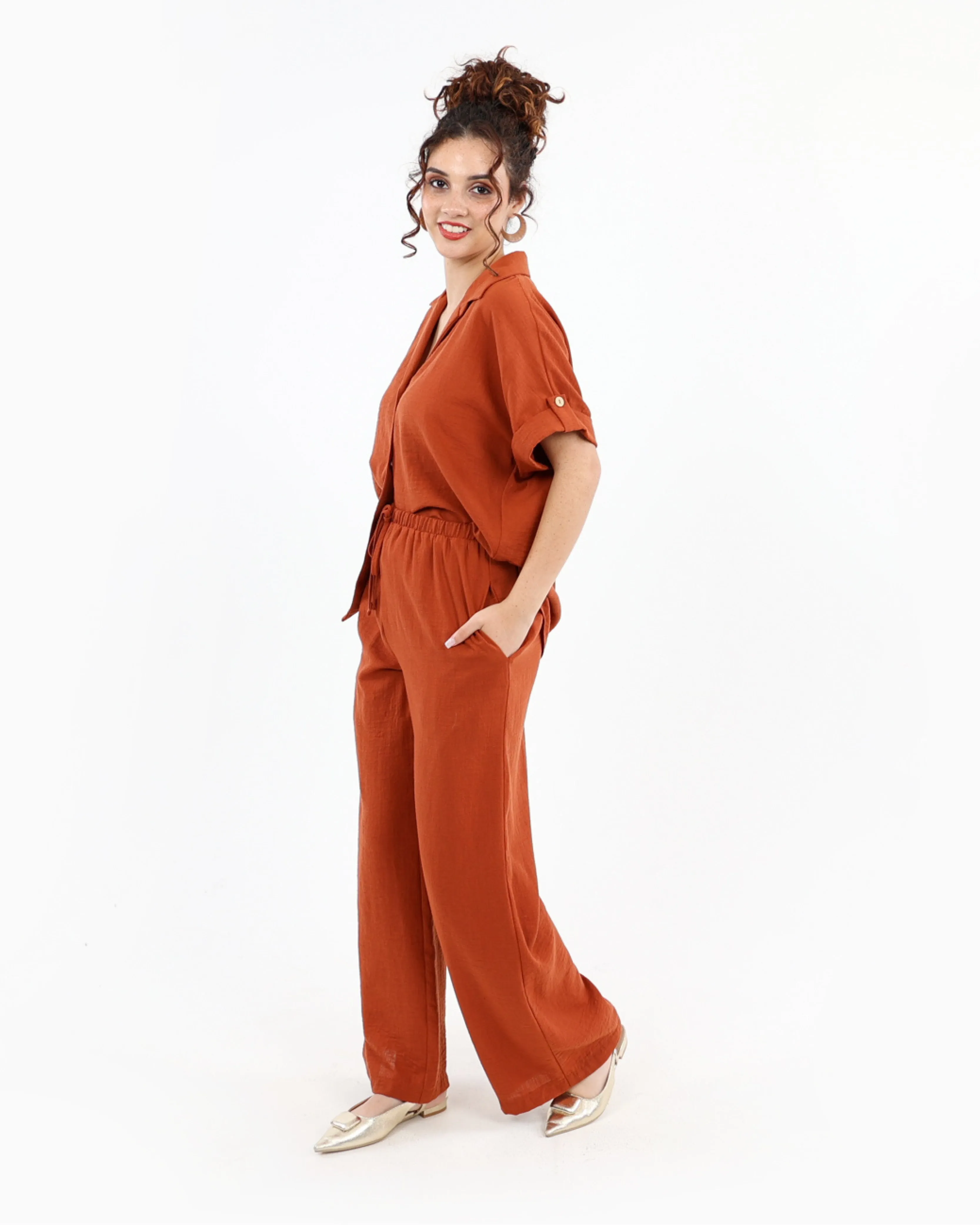 Tab Sleeve Blouse