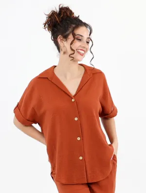 Tab Sleeve Blouse