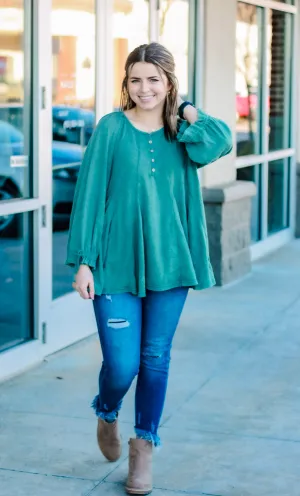 Take My Hand Blouse in Green