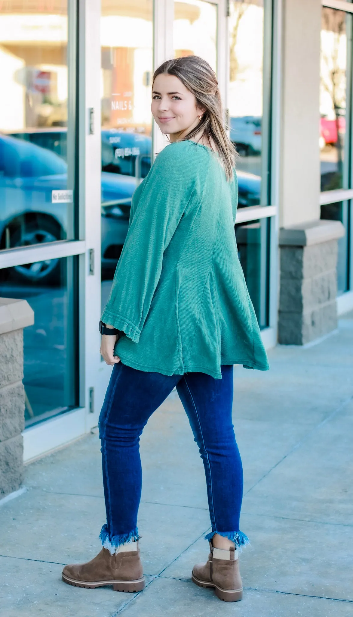Take My Hand Blouse in Green