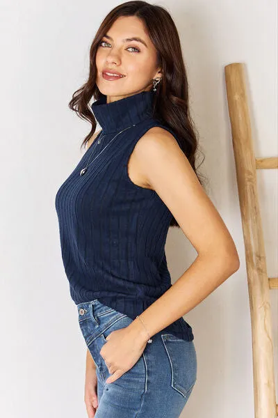 Tanisha Basic Bae Full Size Ribbed Turtleneck Tank