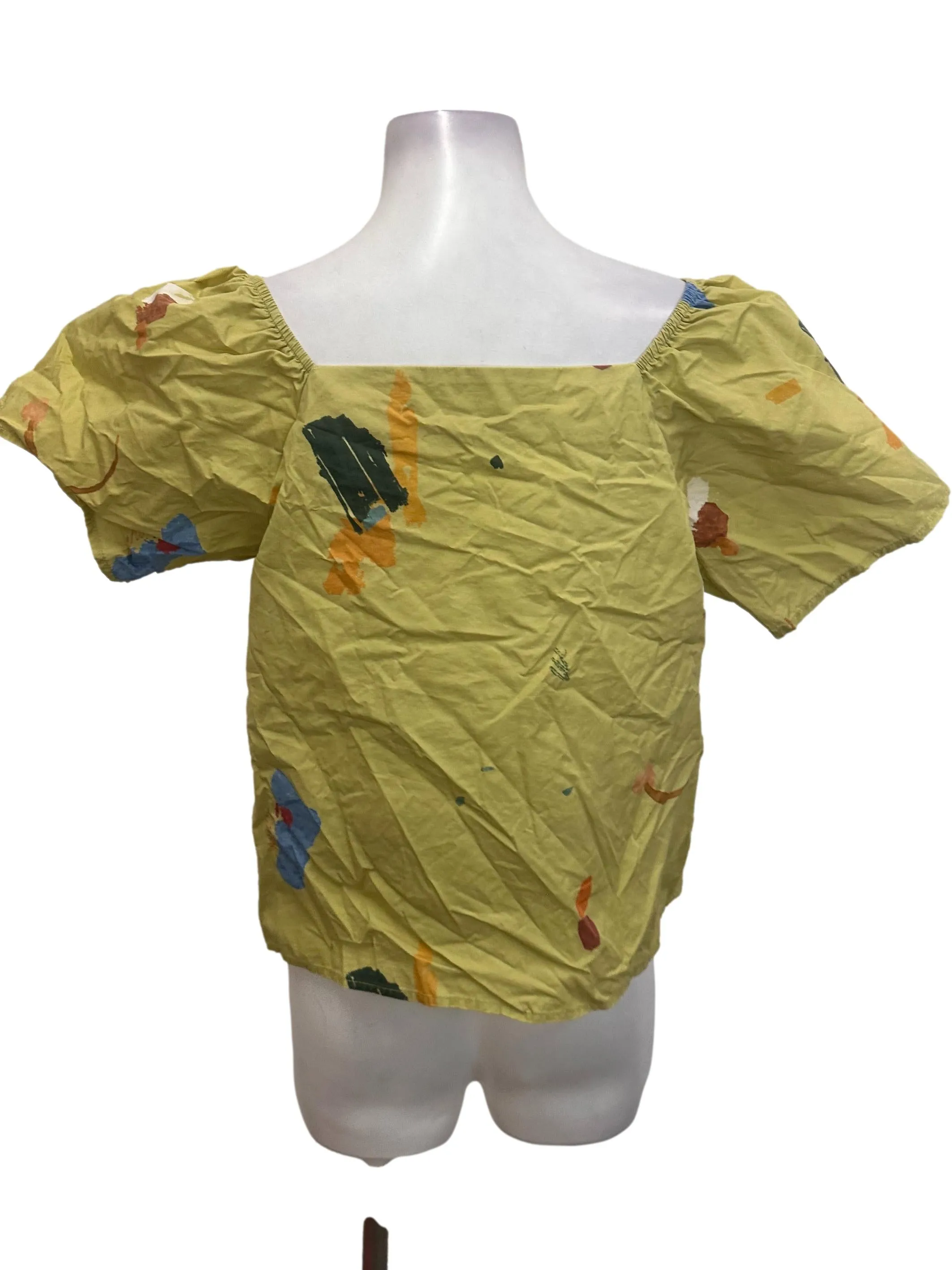 Textured Puff Sleeve Top OSN
