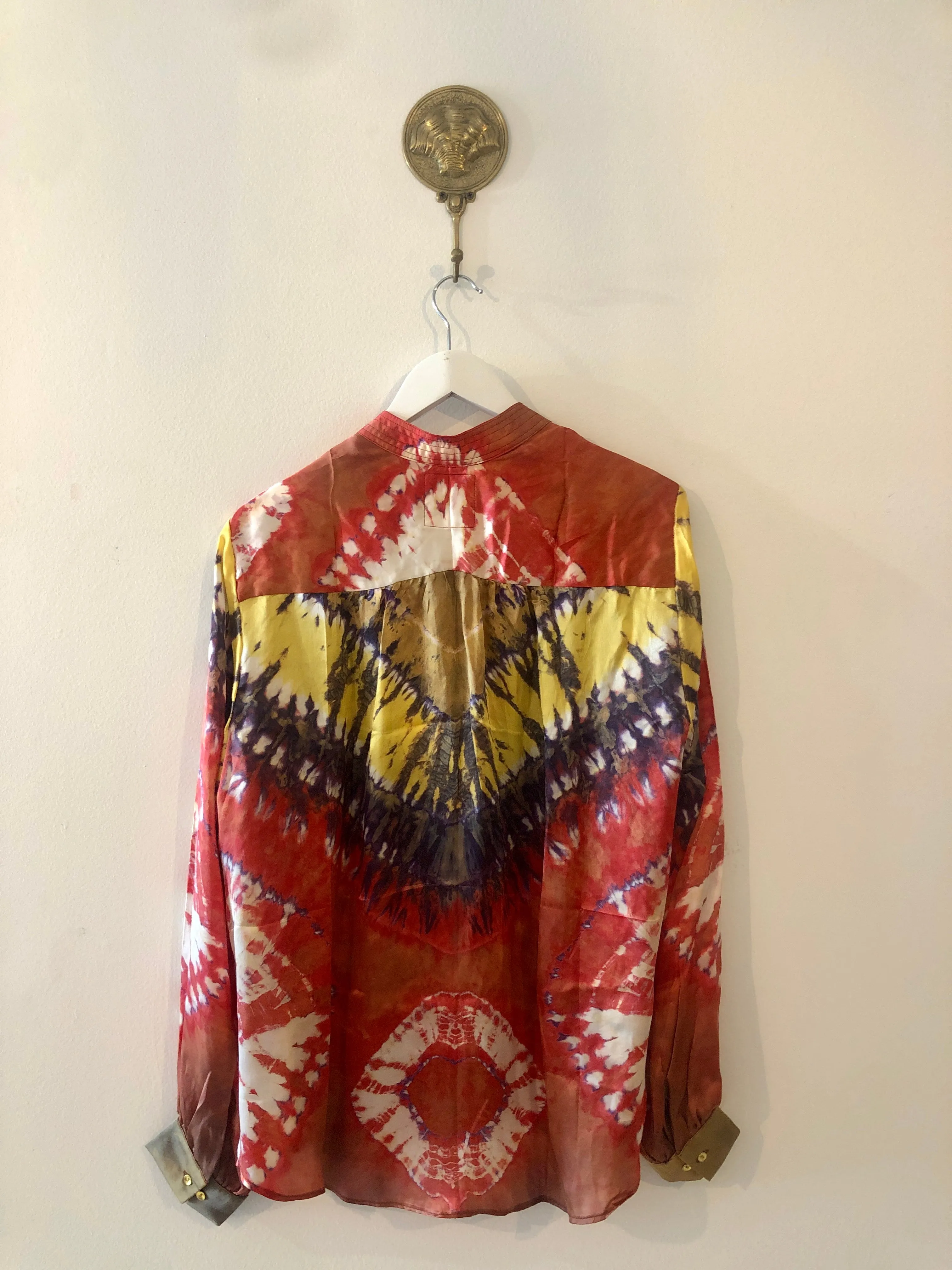 The Havana Silk Blouse in Santa Fe