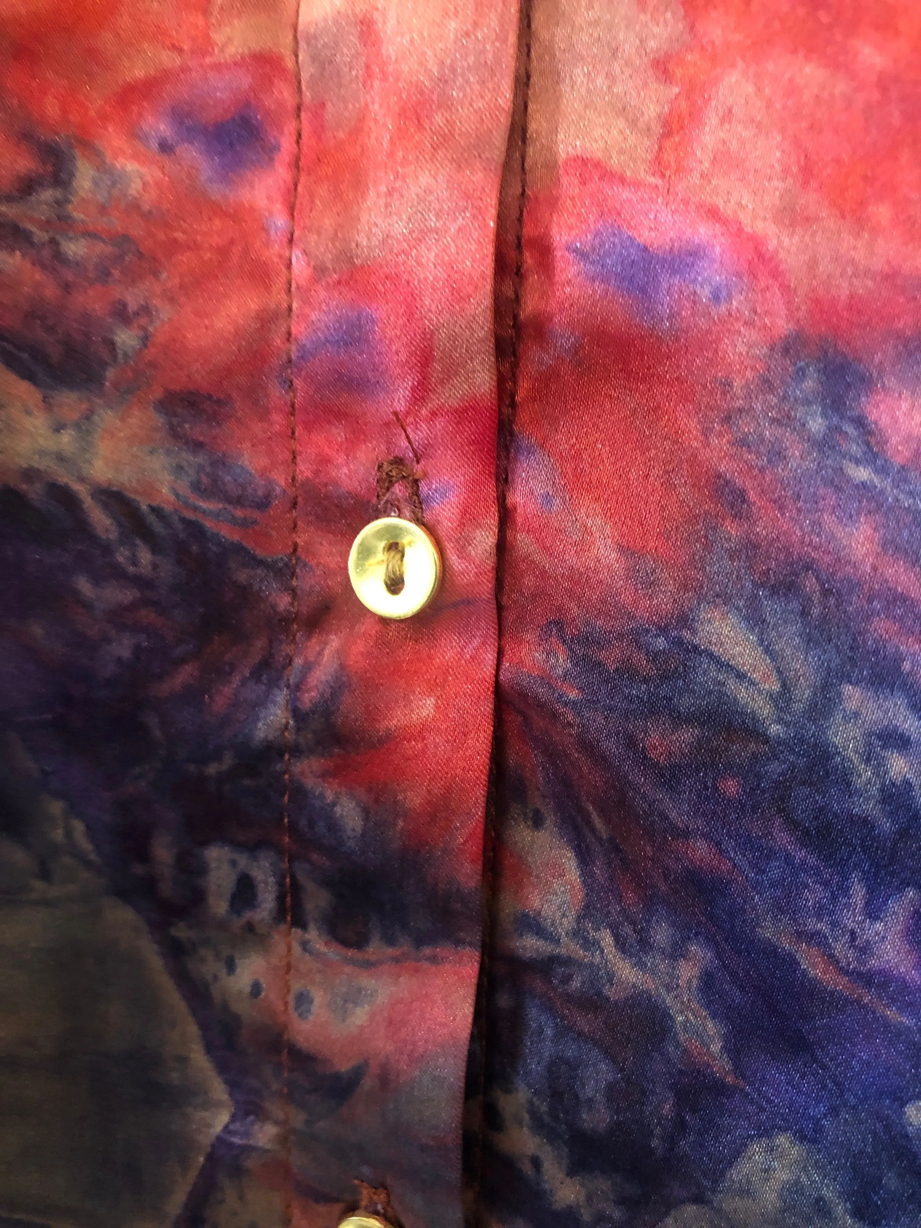 The Havana Silk Blouse in Santa Fe